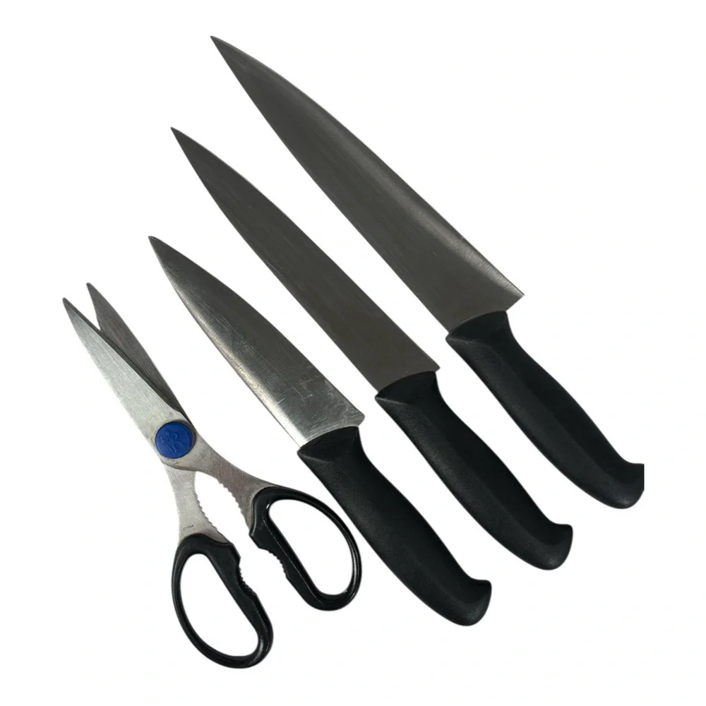 J.A. Henckels International Knife Set Of 3 & Shears Essential Kitchen Knives